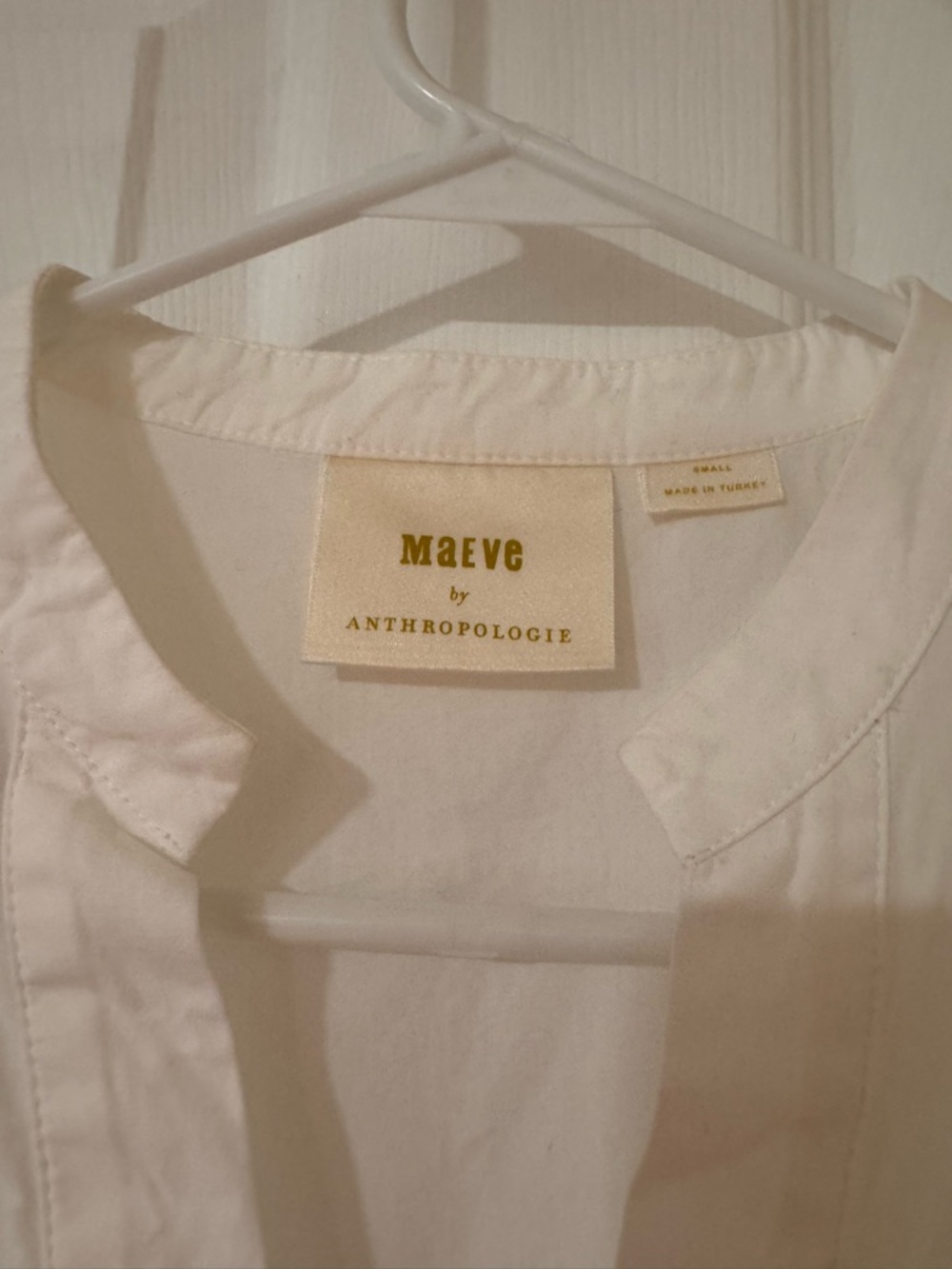 Anthropologie White Pintuck Popover Top - Picture 8 of 14